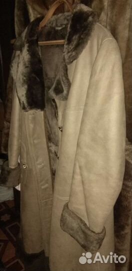 Дублёнка женская + шуба из норки 48