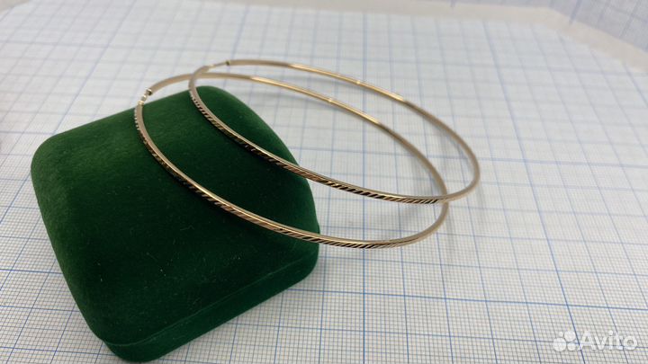 Золотые серьги конго