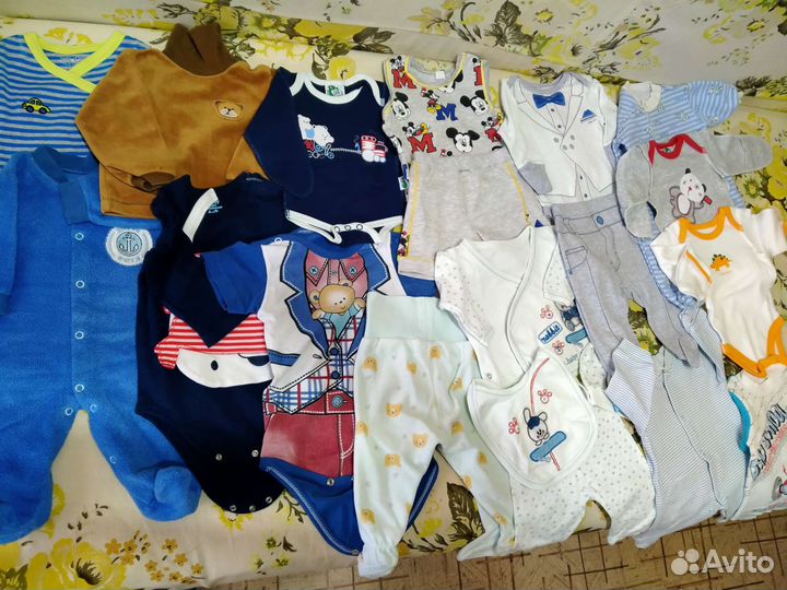 Вещи на мальчика 0-6 мес