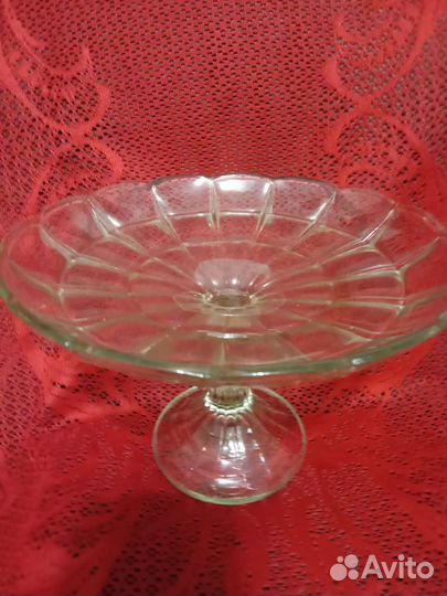 Ваза для фруктов на ножке СССР