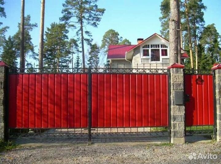 Установка забора, ворот, навесы