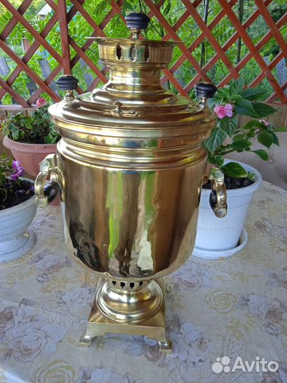 Самовар на дровах старинный