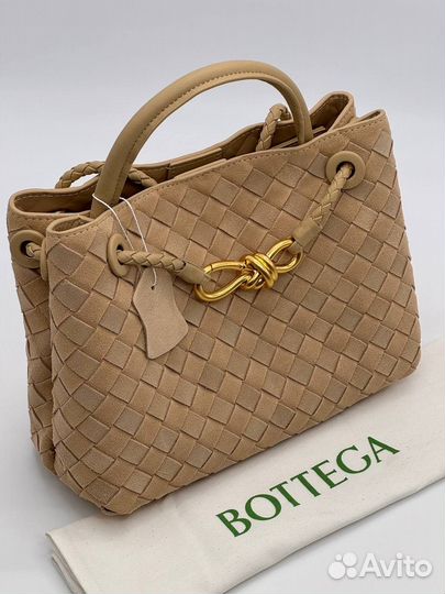 Сумка из замши Bottega Veneta Andiamo
