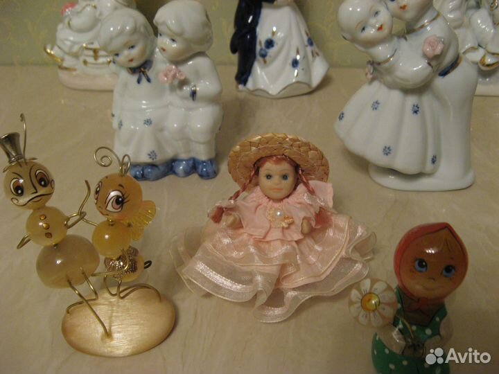 Новые.Статуэтки фарфоровые,селенит, керамическая