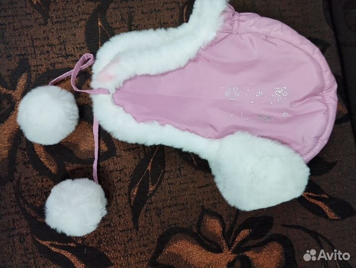 Шапка зимняя для девочки 54 56
