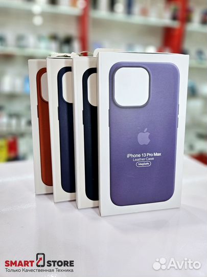 Чехол Leather Case MagSafe iPhone на все модели