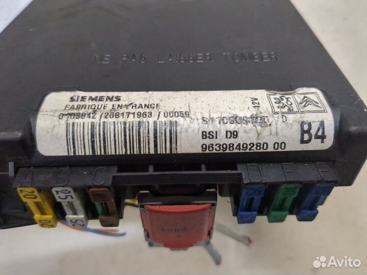 BSI Блок предохранителей Peugeot 406, 2000