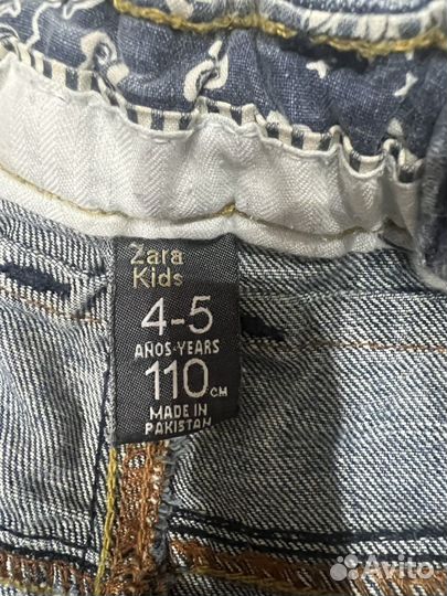 Джинсы zara kids 110