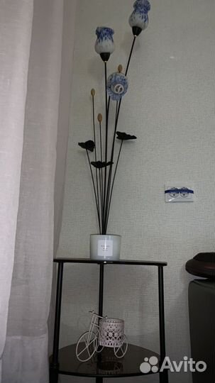 Торшер напольный со столиком