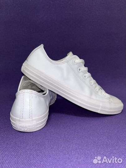 Кеды Converse кожаные белые