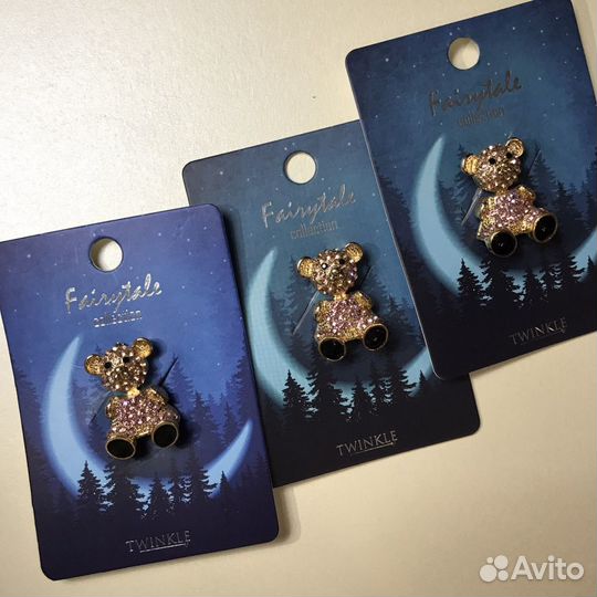 Брошь мишка