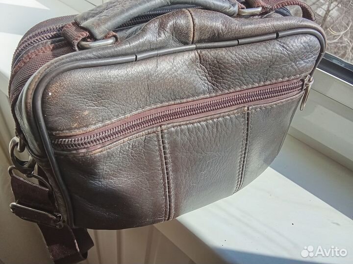 Барсетка кожаная мужская