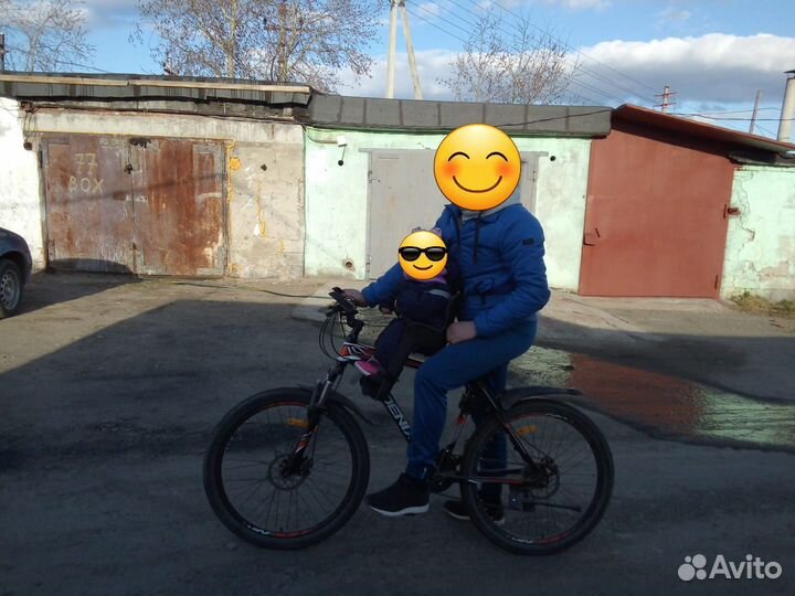 Детское велокресло переднее