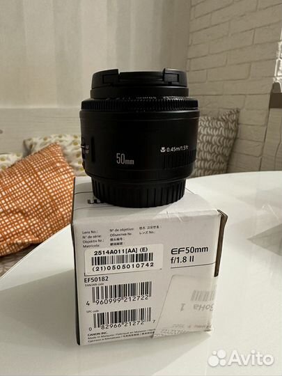 Объектив canon ef 50mm f/1.8 II