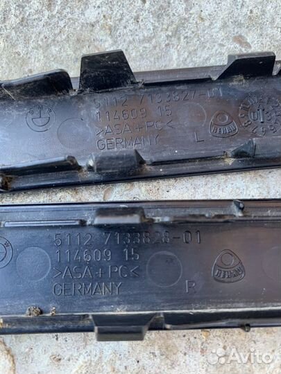 Заглушки в отражатели заднего бампера бмв е60