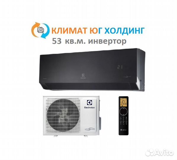 Кондиционер Electrolux на 53 кв.м. инвертор