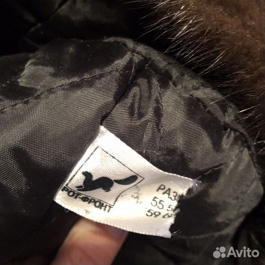 Берет женский норковый