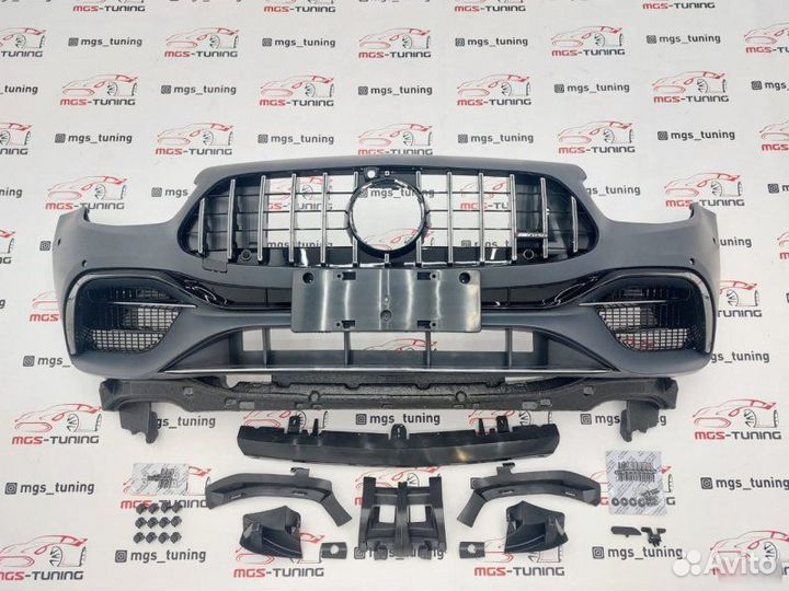 Бампер в сборе на E-class w213 в стиле E63s 2020г+