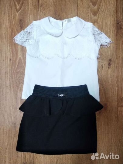 Школьная рубашка для девочки 122