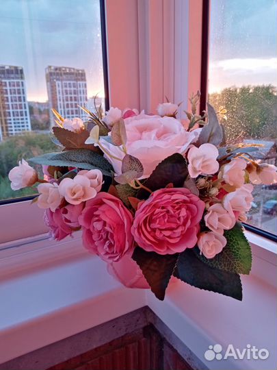 Цветочная композиция букет декор для дома и офиса