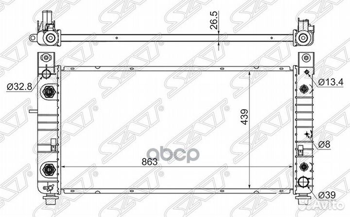 Радиатор Chevrolet Tahoe 06-14 / Cadillac Escal