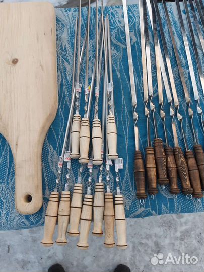 Шампура с деревянной ручкой