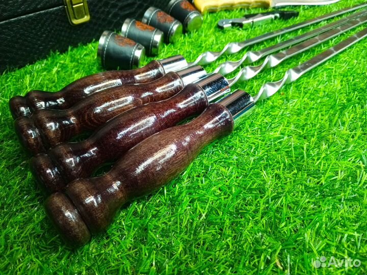 Шашлычный набор для барбекю и пикника подарочные ш