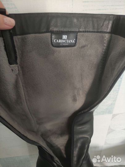 Сапоги демисезонные натуральная кожа 37