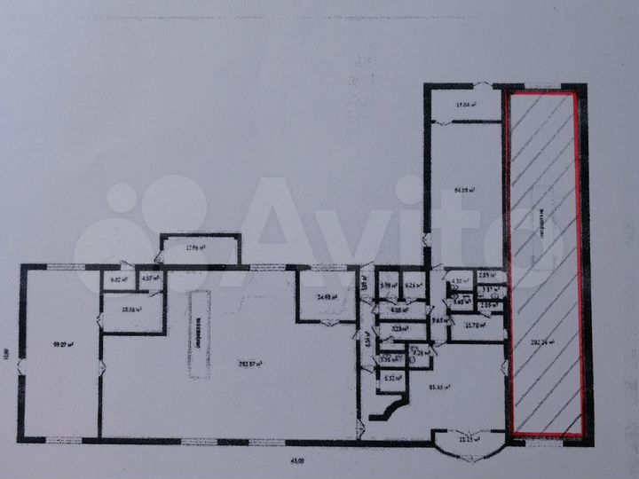 Помещение свободного назначения, 200 м²
