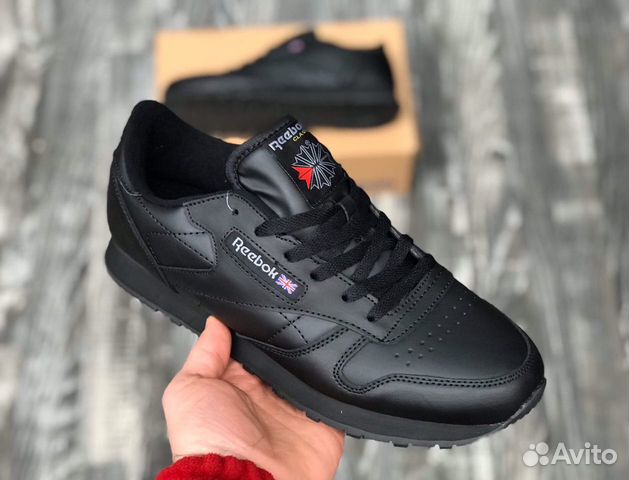 Reebok Classic кроссовки мужские черные