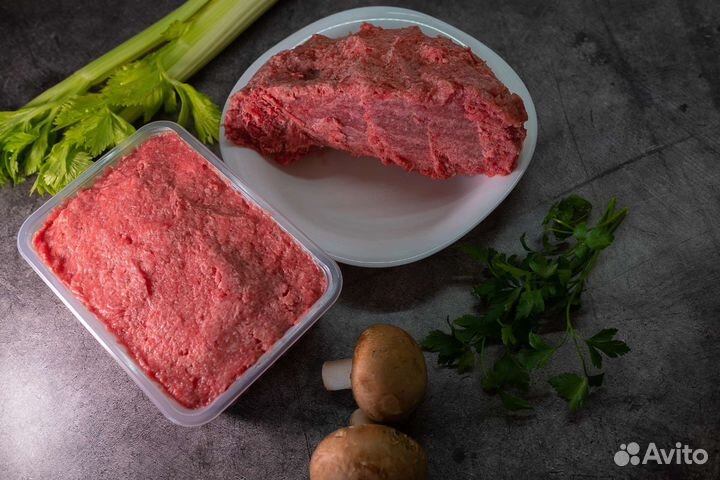 Мясо корм для собак говядина баранина утка индейка