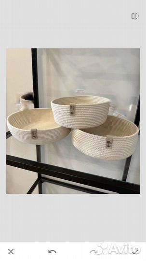 Корзинки интерьерные
