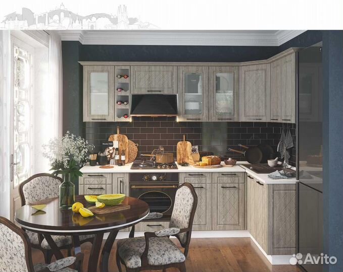 Кухонный гарнитур Барселона модульный новый