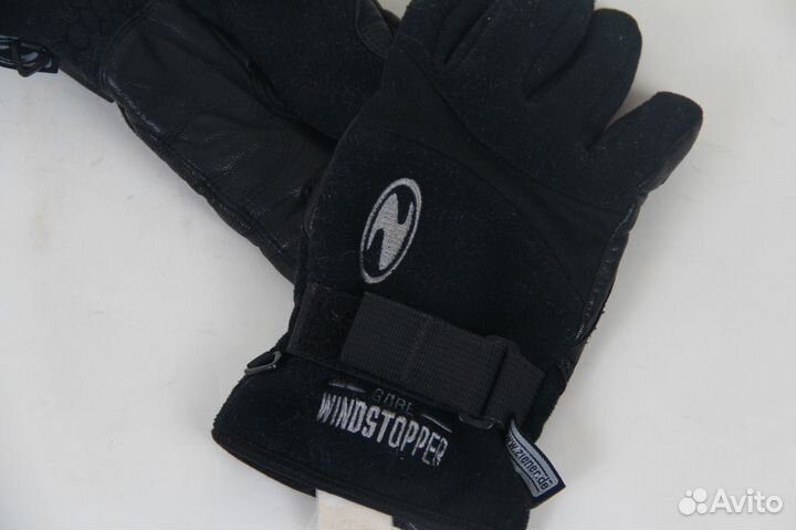 Ziener Windstopper перчатки с вставками из кожи