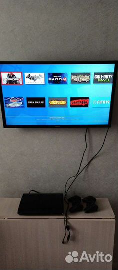 Игровая приставка ps3 super slim прошитая