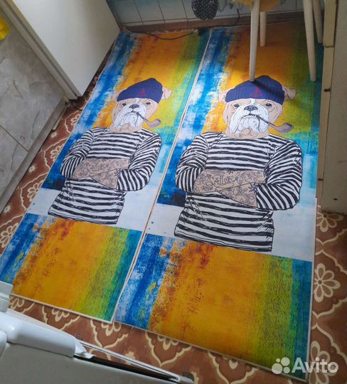 Ковры новые 60на160 безворсовые,современные