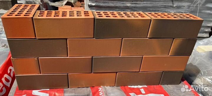 Кирпич пустотелый Красный Флеш 1.0 нф
