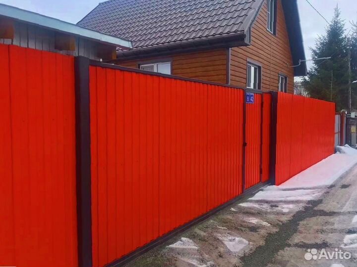 Забор из профнастила