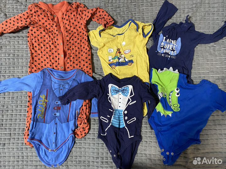 Вещи пакетом на мальчика 62-74