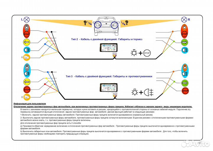 Блок согласования фаркопа 7пин. E-Module Бельгия