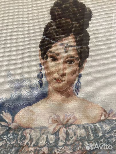 Наталья Гончарова картина вышитая крестиком -43/63