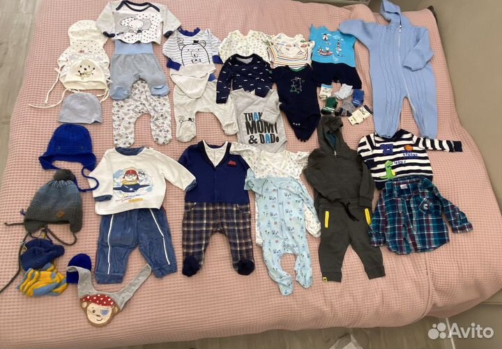 Одежда на мальчика пакетом с1 мес до года