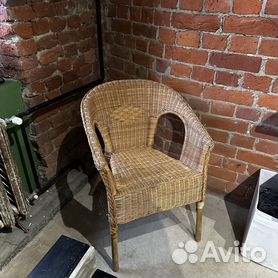 плетеное кресло икеа в интерьере