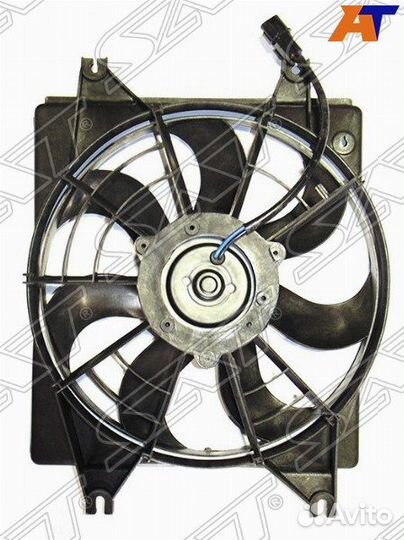 Мотор+вентилятор радиатора кондиционера Accent