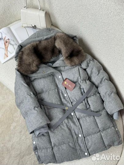 Стильная зимняя женская парка Loro Piana