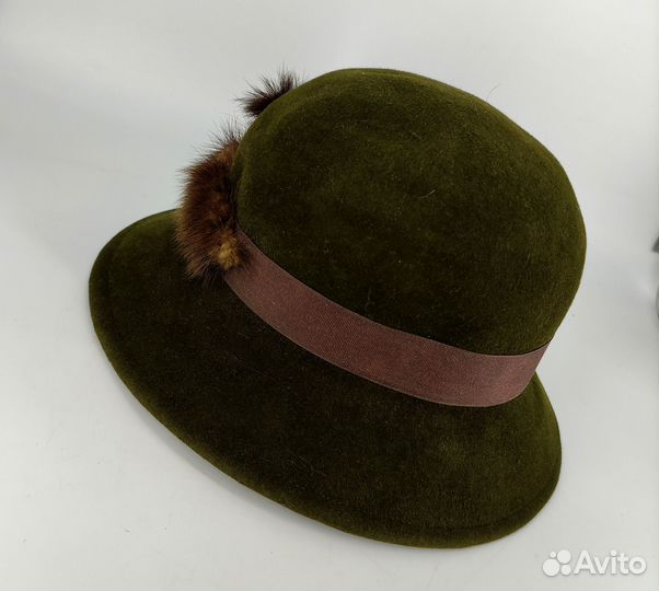 Шляпка женская Винтаж Фетровая Стиль 30х годов