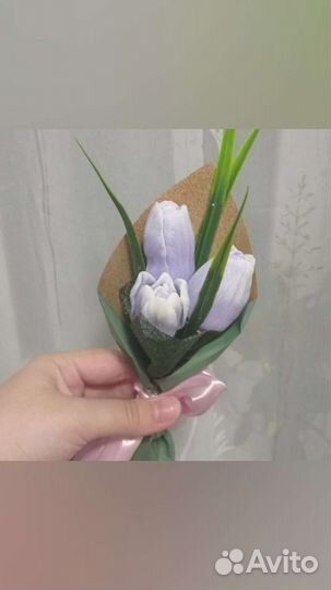 Букет цветов из мыла