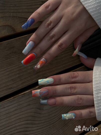 Наращивание ногтей/маникюр/педикюр