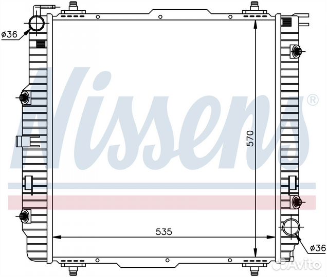Радиатор охлаждения двс puch 300GE (1989) 3.0