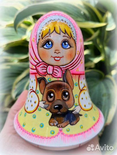 Матрёшка неваляшка ручная роспись